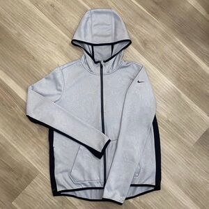 Nike Therma-Fit Gray and Black Hooded Jacket